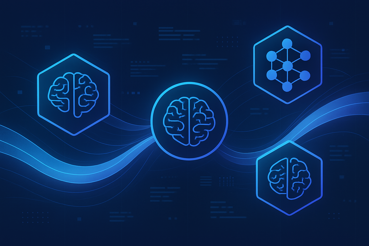 AI Agents Network Illustration